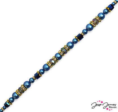 Pantone Bead Strand in Blue Perennial