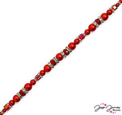 Pantone Bead Strand in Firey Red