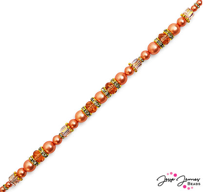 Pantone Bead Strand in Peach Pink