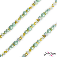 Pantone 2023/2024 Pearls Bead Strand in Carnival Glass