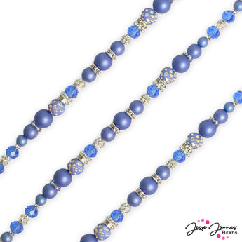 Pantone 2023/2024 Pearls Bead Strand in Perisian Jewel
