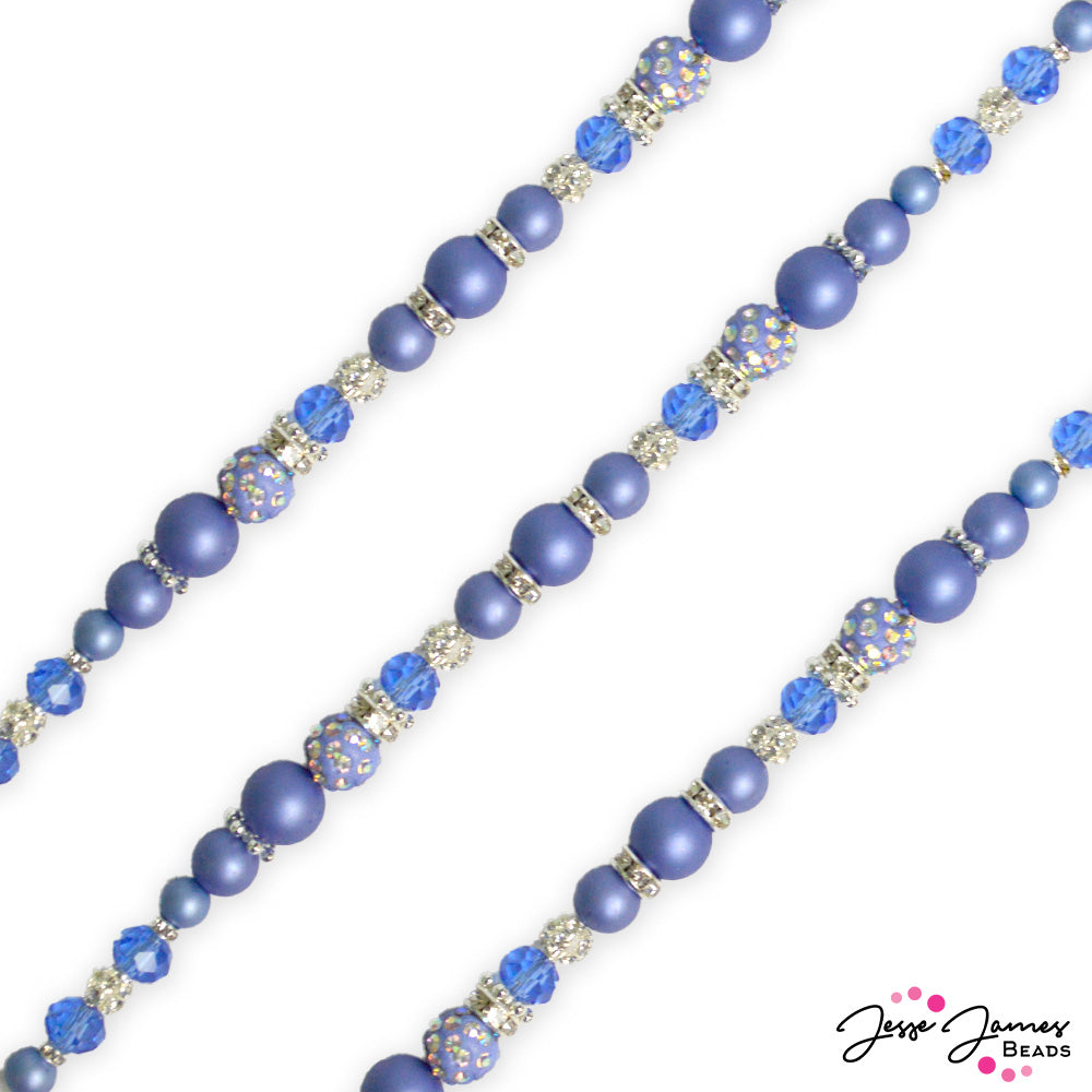 Pantone 2023/2024 Pearls Bead Strand in Perisian Jewel