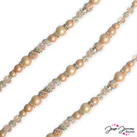 Pantone 2023/2024 Pearls Bead Strand in Tender Peach