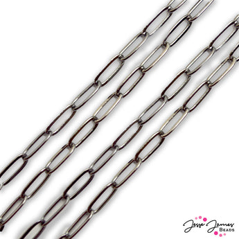 Paperclip Chain in Gunmetal