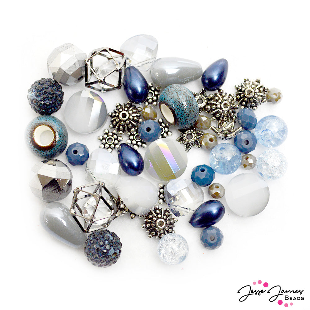 Color Trends Bead Mix in Parisian Blue