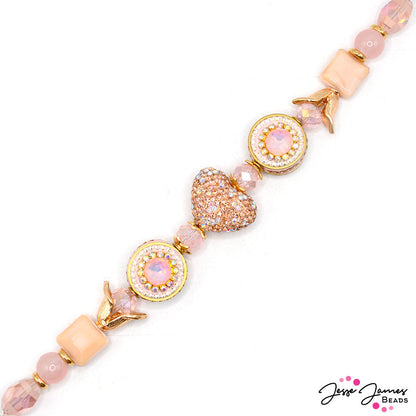 Inspired by Peach Fuzz, Pantone's color of the year, reimagined with Jesse James Beads