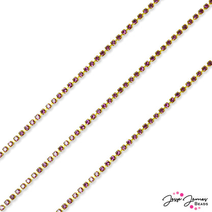 Preciosa 6.5SS Cup Chain in Amethyst