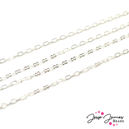 Bitty Mini Oval Chain in Silver