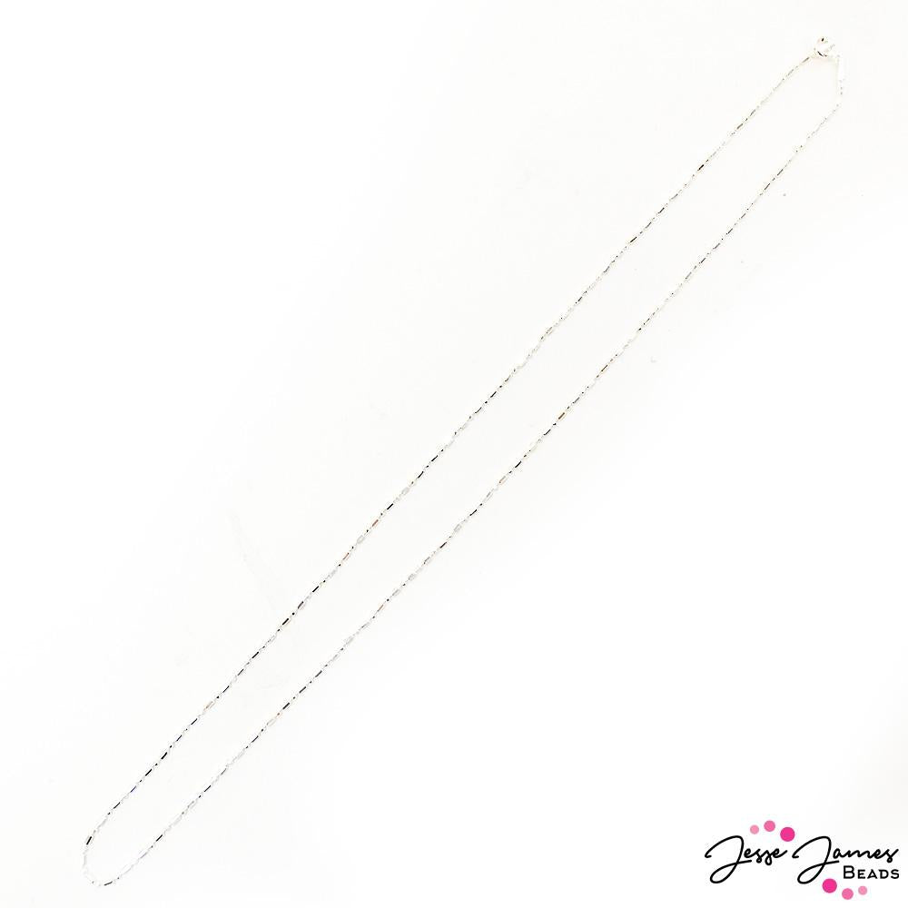 Chain Sparkling Sterling Silver Necklace