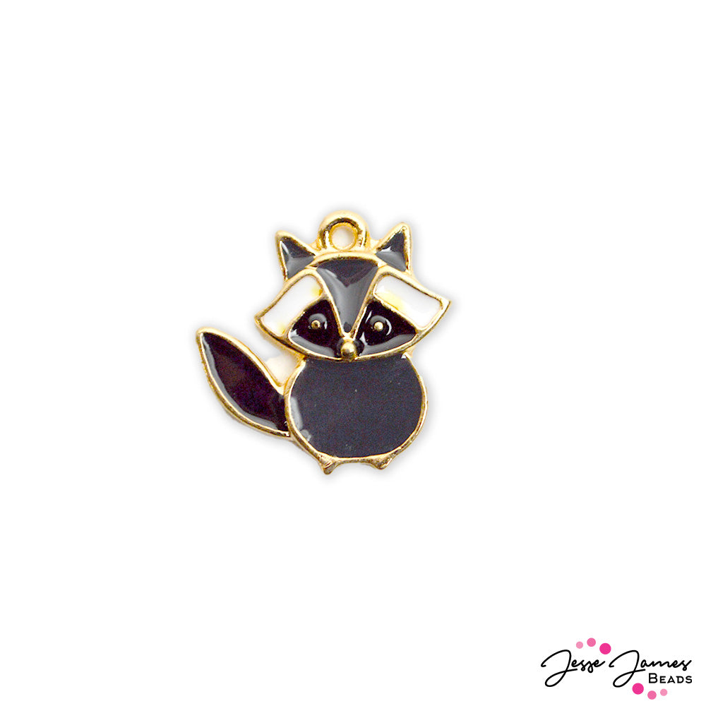 Spirit of the Woods Rascal The Raccoon Enamel Charm