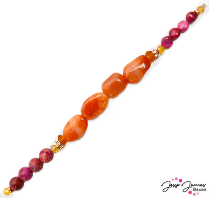 Stone Color Block Bead Strands Ft. Dakota Stones