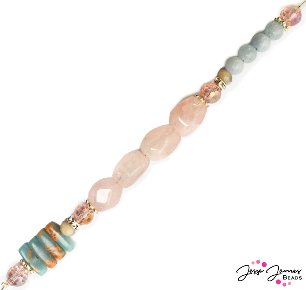 Stone Color Block Bead Strands Ft. Dakota Stones