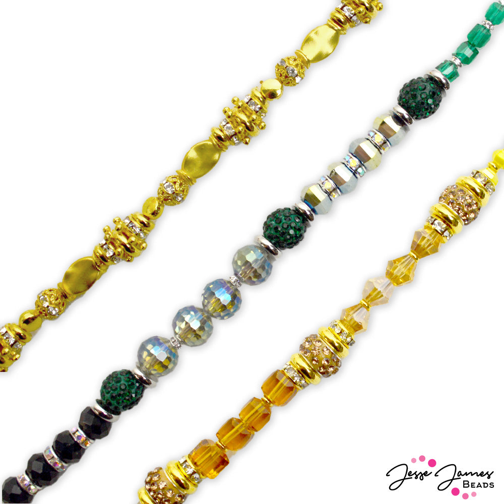 Team Colors Bead Strand Trio in Green Bay