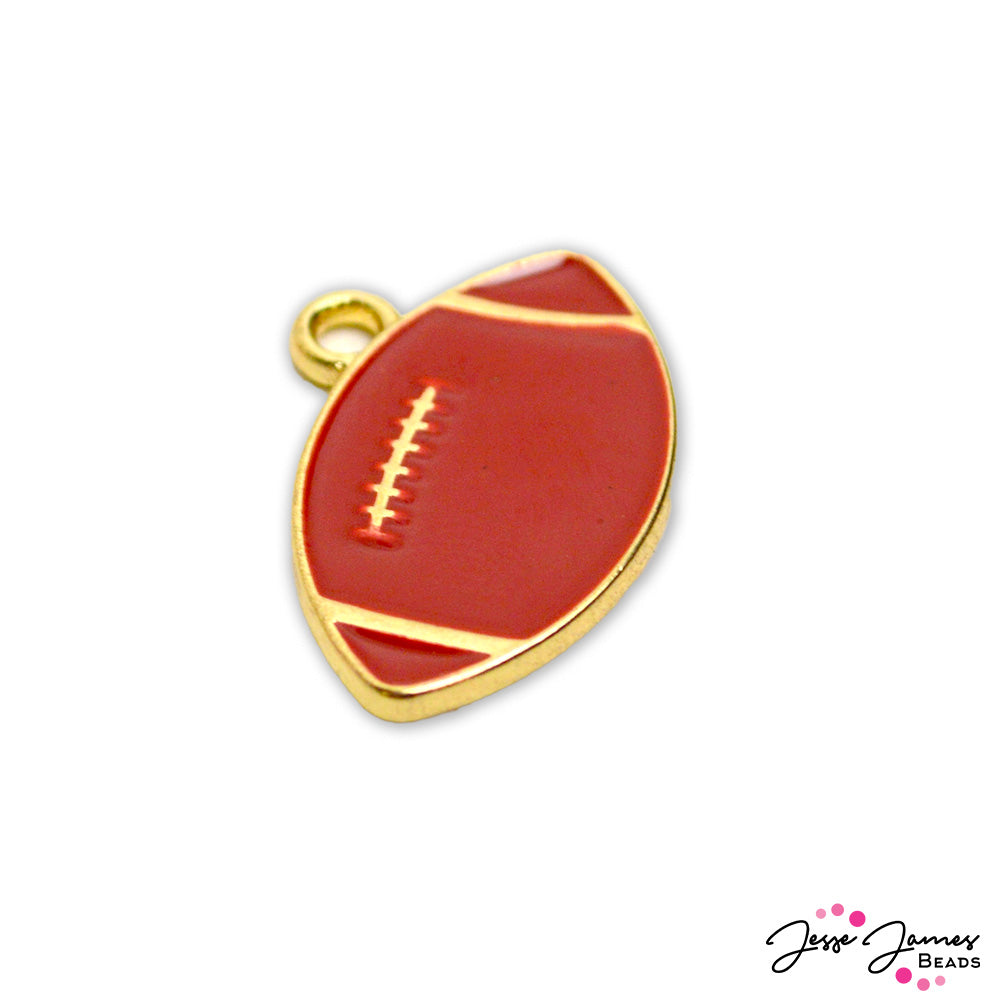 Adorable Football charms - Jesse James Beads