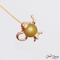 Teapot Charm Set in Rose Gold