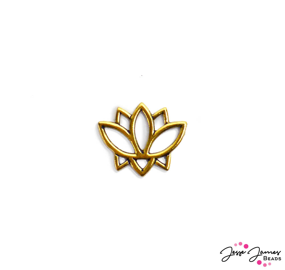 TierraCast Lotus Connector in Gold