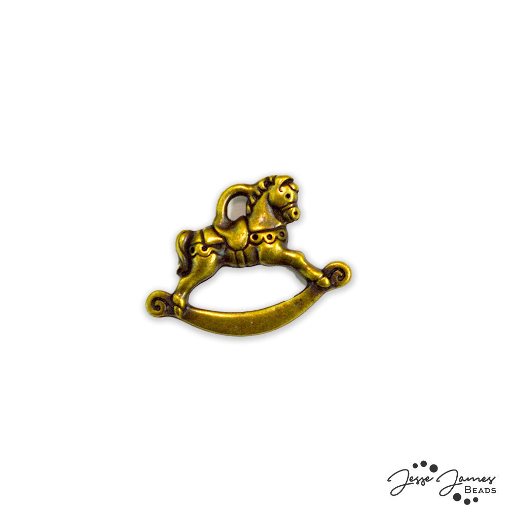 TierraCast Rocking Horse in Antique Gold