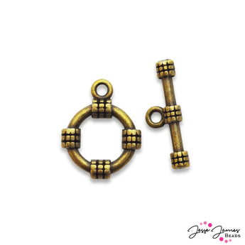 Toggle Clasp in Mayan Gold Set of 3