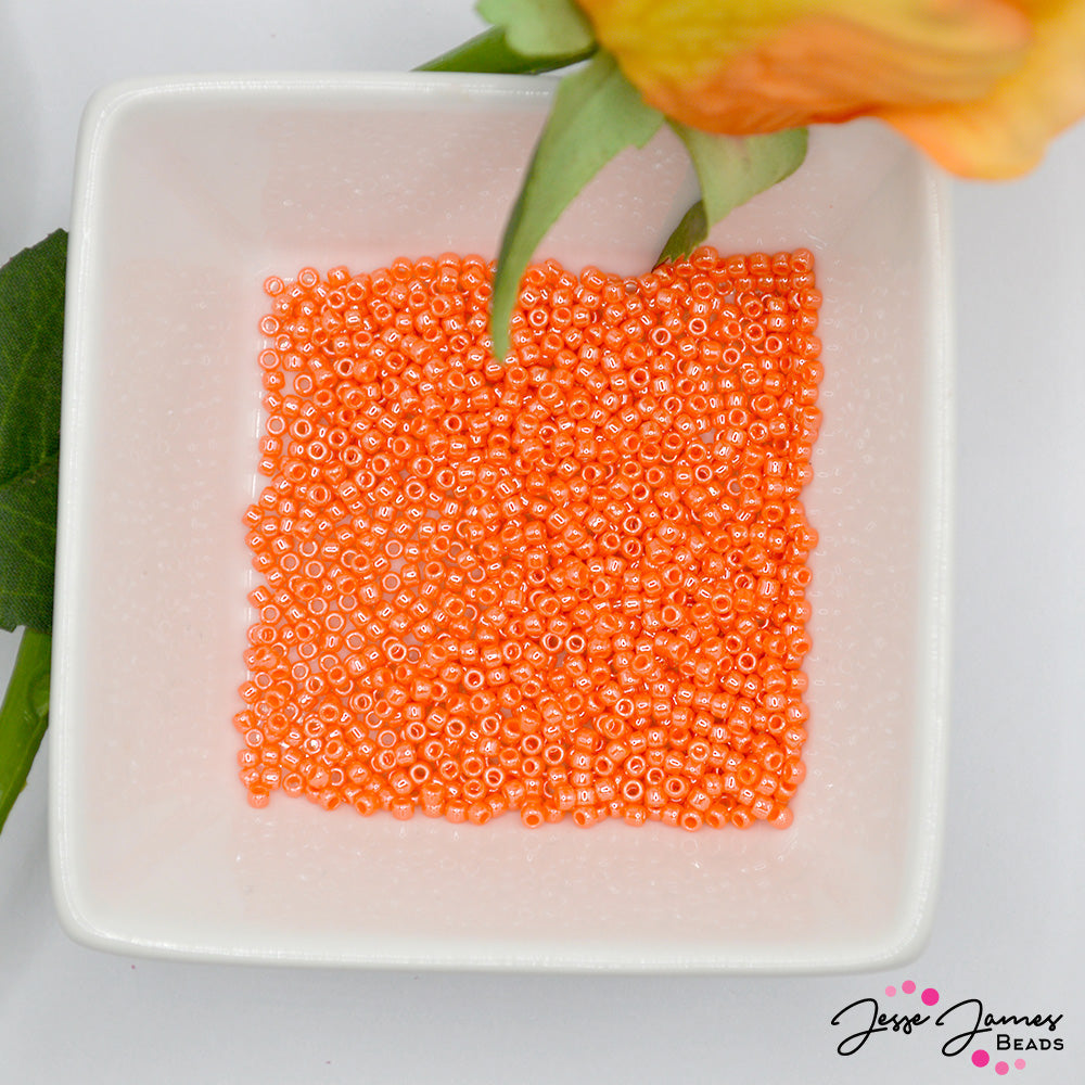 TOHO 11/0 Seed Beads in Mandarin Orange