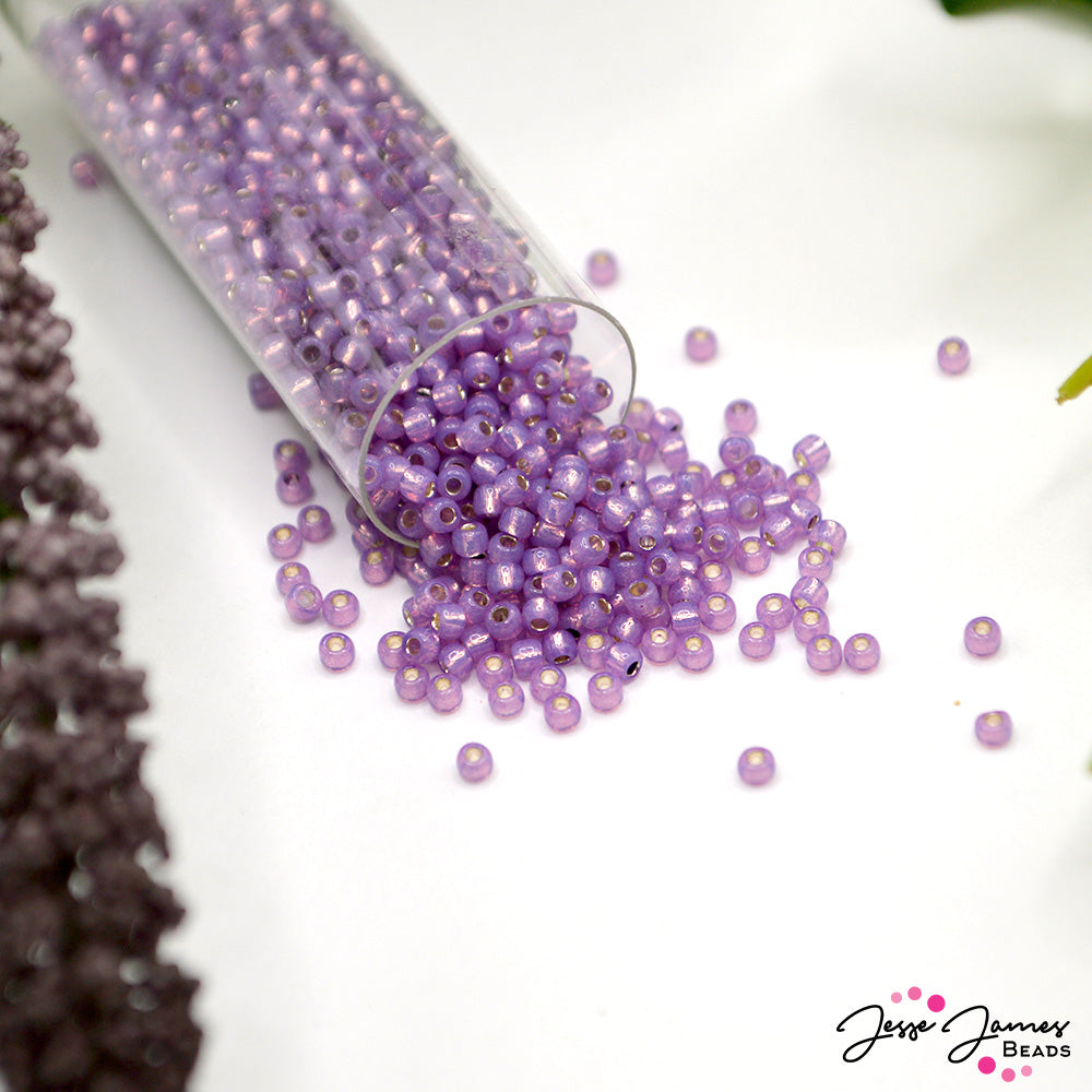 TOHO 11/0 Seed Beads in Good Luck Lavender