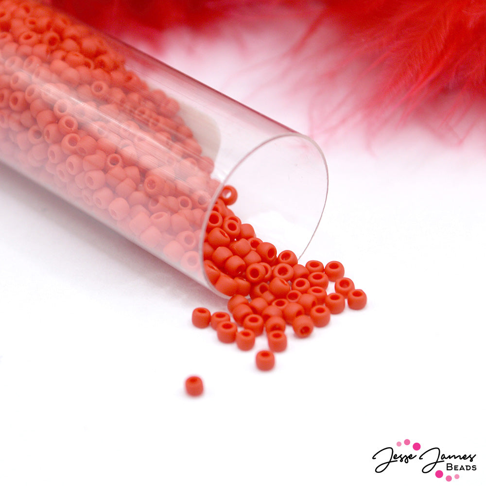 TOHO 11/0 Seed Beads in Wild Strawberry