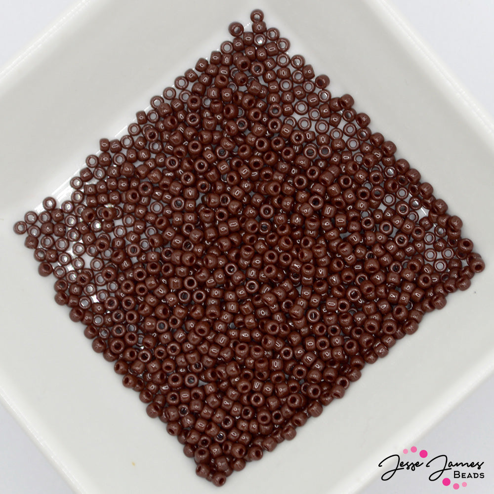 TOHO 11/0 Seed Beads in Brownie Batter