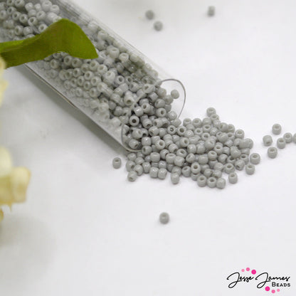 TOHO 11/0 Seed Beads in Hazy Grey