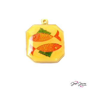 Charm Vintage Japanese Horoscope - Pisces