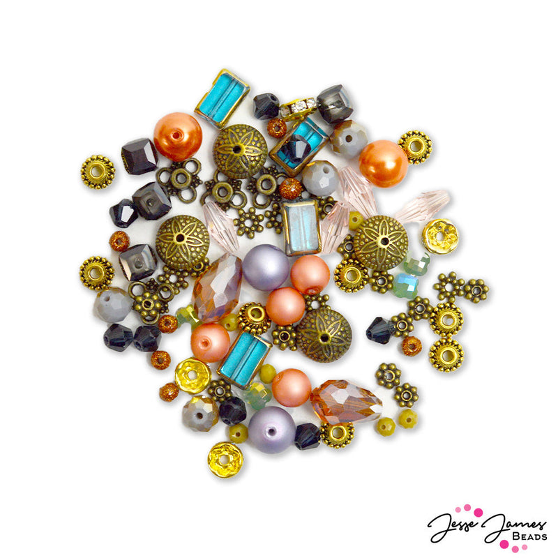 Winter Workshop Bead Mix in Tinsel Tree - Jesse James Beads