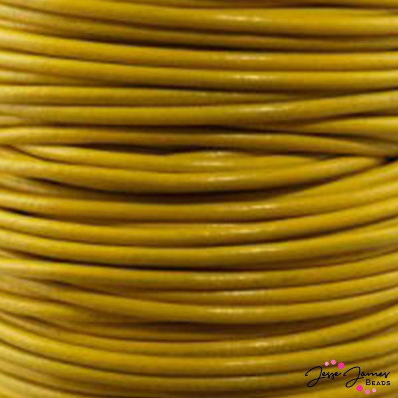 Yellow 2.0 MM Leather Cord