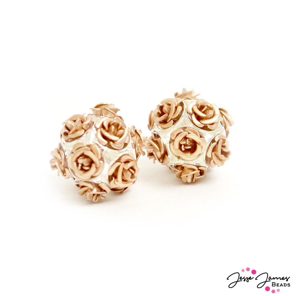 Feeling Rosy Yes Way Rosé Rose Bead Pair